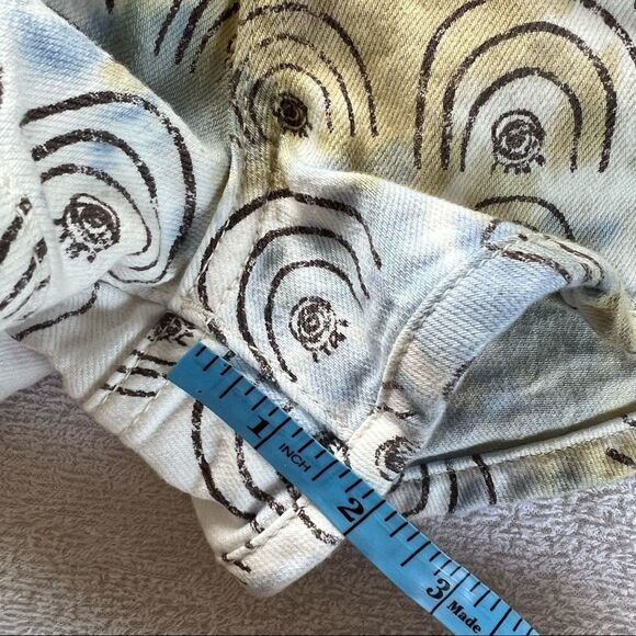 Anthropologie Pilcro Hannah Leathers Rainbow Ultra High-Rise Denim Shorts 28 - Picture 11 of 11